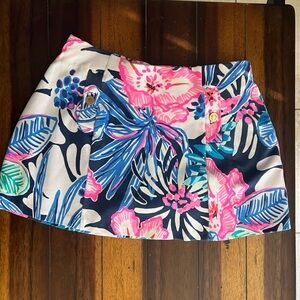 Lilly Pulitzer Medium Skort High Tide Navy sugar Mambo